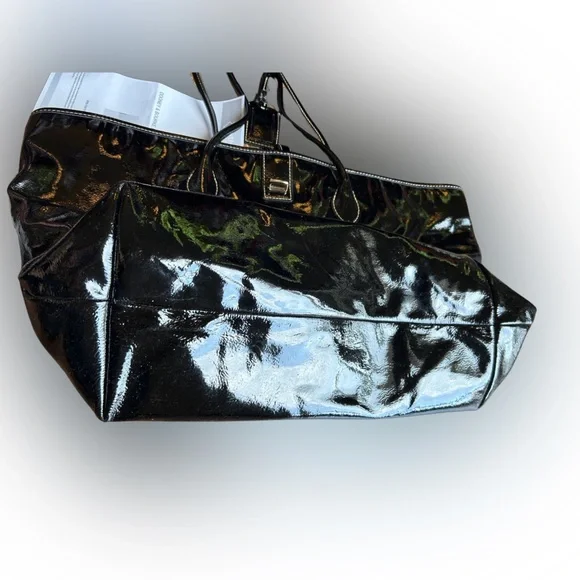 Dooney & Bourke Black Patent Leather Bag - Picture 3 of 8